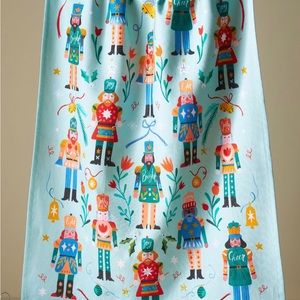 Nutcracker Dish Towel Anthropologie NWT Christmas Decor